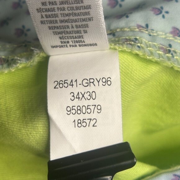 EUC Bonobos Men's Lime Green Stretch Washed Chinos Size 34W 30L - Picture 13 of 15